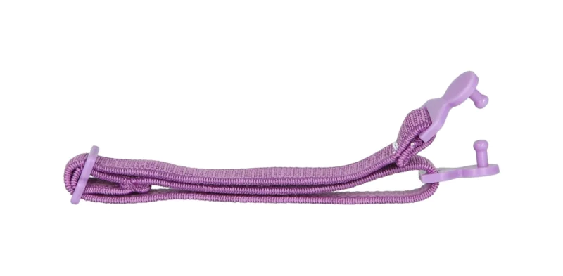 Regulowana gumka do okularów dziecięcych, fioletowa z kołeczkiem na zatrzask do modeli 3055, 3059